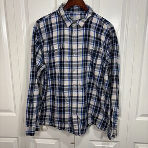Under Armour Men’s Snap-Front Shirt 2XL Loose Fit Plaid Cottagecore Y2K Vibe